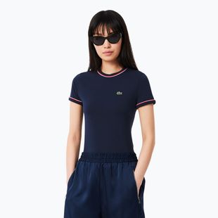 Dámské tričko Lacoste TF0347 navy blue/rill/grenadine