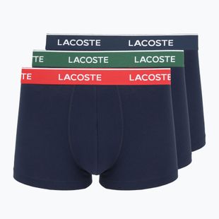 Pánské boxerky Lacoste 5H12997 3 páry navy blue/green/red/navy blue
