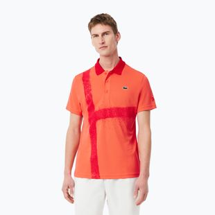 Pánské tenisové tričko Lacoste Polo DH8971 mango tree red