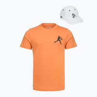 Pánské tričko + čepice Lacoste TH1044 blossom/white