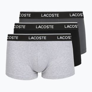 Pánské boxerky Lacoste 5H1300 3 pack silver chine/flagstone/black