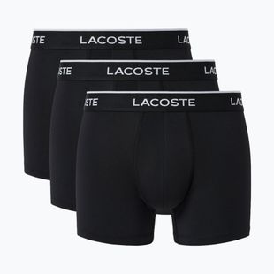 Pánské boxerky Lacoste 5H3202 Microfibra Negro 3 pack black
