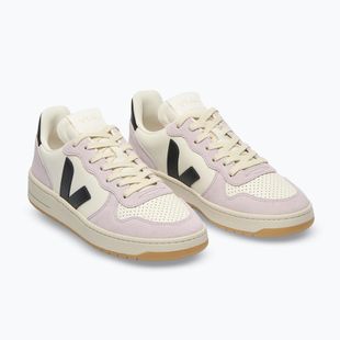 Dámské boty VEJA V-10 Prime Leather pure/black/parme