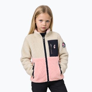 Dětská fleecová mikina Aulp Tiger Sherpa light coral 1
