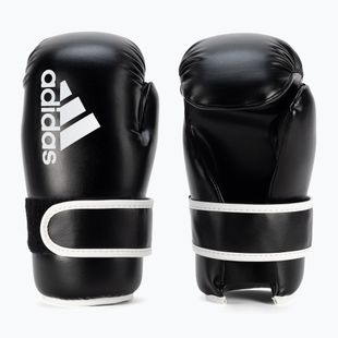 Boxerské rukavice adidas Point Fight Adikbpf100 černo-bílé ADIKBPF100