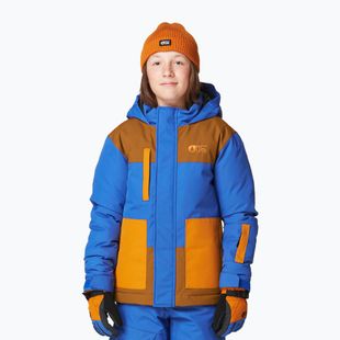 Dětská lyžařská bunda  Picture Olyver deep marine / choco . honey