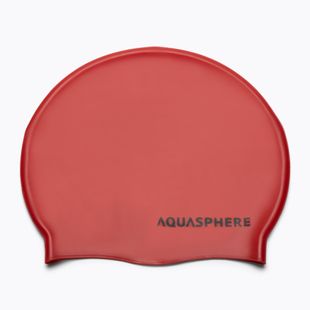 Aqua Sphere Silikonová plavecká čepice červená SA212EU0601