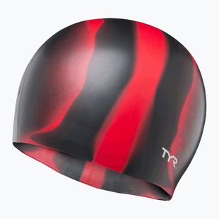 Plavecká čepice TYR Multi-Color Silicone black/red
