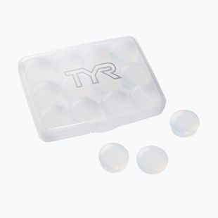 Špunty do uší Tyr Soft Silicone Ear Plugs 12 pcs. clear