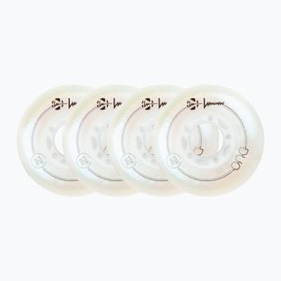 Kolečka na kolečkové brusle Luminous Led Wheels Duo 76mm/85A X4 white/pearl