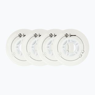 Kolečka na kolečkové brusle Luminous Led Wheels Duo 84mm/85A X4 white/red