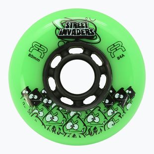 Kolečka na kolečkové brusle FR Skates Street Invaders Wheels 80mm/84A X4 green/black