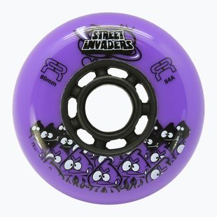 Kolečka na kolečkové brusle FR Skates Street Invaders Wheels 80mm/84A X4 purple/black
