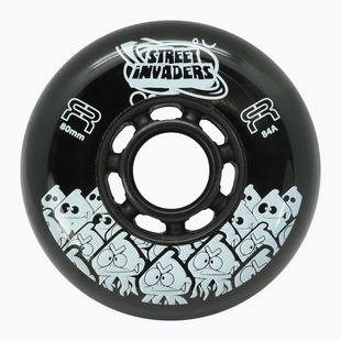 Kolečka na kolečkové brusle FR Skates Street Invaders Wheels 84mm/84A X4 black/black