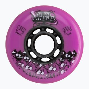 Kolečka na kolečkové brusle FR Skates Street Invaders Wheels 80mm/84A X4 pink/black