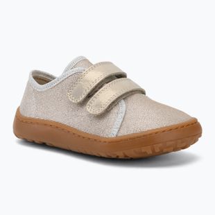 Dětské barefoot boty Froddo Canvas gold shine