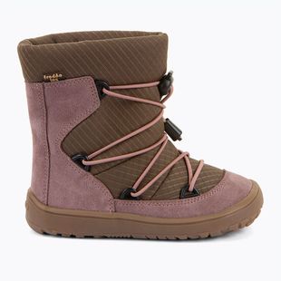 Dětské barefoot sněhule Froddo Barefoot Tex Track Wool dark pink