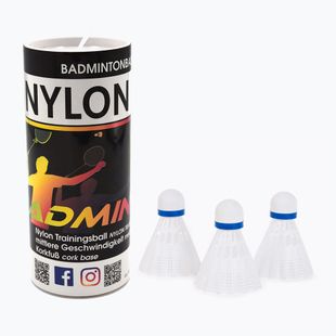 Sunflex Badmintonové nylonové člunky 3XW 3 ks bílé 53558