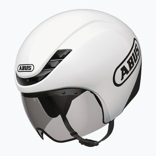 Cyklistická helma ABUS Gamechanger TT 1.1 shiny white
