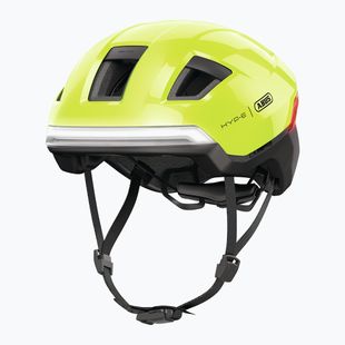 Cyklistická helma s blinkry ABUS Hyp-E signal yellow