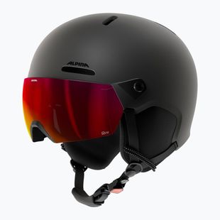 Dětská lyžařská helma Alpina Zupo 2 Visor Q-Lite black matte