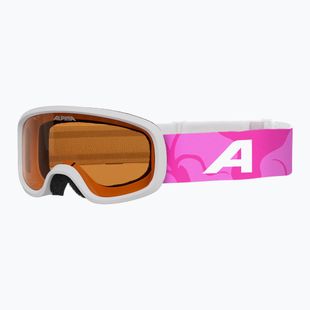 Dětské lyžařské brýle Alpina Piney 2.0 white/pink matt