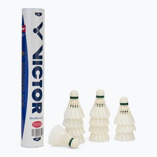 VICTOR Master Ace badmintonové člunky 12 ks, bílé 100005