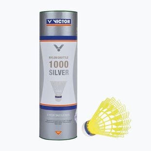 Badmintnové šipky VICTOR Nylonshuttle 1000 slow yellow