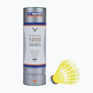 Badmintnové šipky VICTOR Nylonshuttle 1000 fast yellow