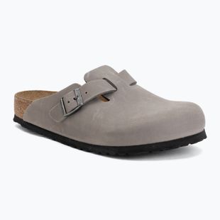 Nazouváky BIRKENSTOCK Boston Soft Footbed Oiled Leather Regular iron