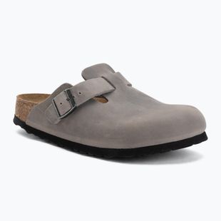 Nazouváky BIRKENSTOCK Boston Soft Footbed Oiled Leather Narrow iron