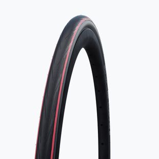 Cyklistický plášť SCHWALBE Lugano II K-Guard Silica wire s červenými pruhy