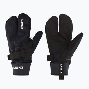 Lyžařské rukavice LEKI CC Thermo Shark Lobster (2+2) black