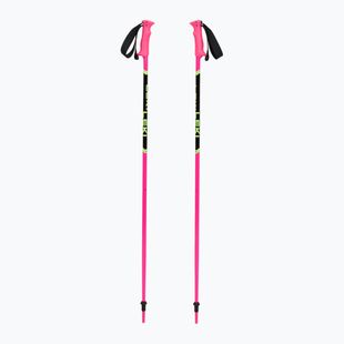 Lyžařské hůlky dziecięce LEKI Racing neon pink/ black/ neon yellow