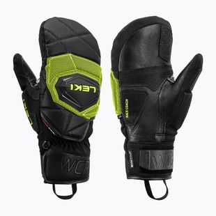Pánské lyžařské rukavice LEKI WCR Coach 3D Mitt black/ice lemon