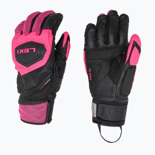 Dámské lyžařské rukavice  LEKI WCR Venom SL 3D black/ pink