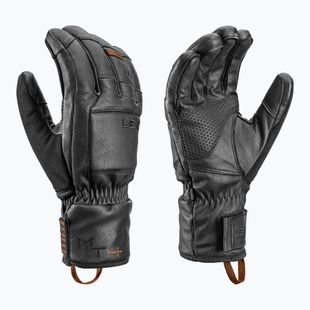 Pánské lyžařské rukavice LEKI Montera Prime black/dark brown