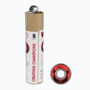 Ložiska WICKED ABEC 7 v balení 8 kusů červených/černých ložisek 310031