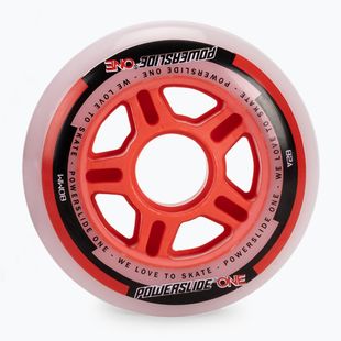 Powerslide PS One Spacer/Bearings kolečka pro kolečkové brusle 80mm/82A 8 ks bílá 905308