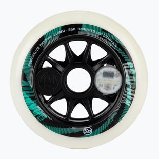 Powerslide Graphix Levá kolečka pro kolečkové brusle bílá 905344