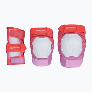 Sada chráničů Powerslide Standard Set red/pink
