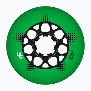 Kolečka na inline brusle UNDERCOVER WHEELS Team Pro 80 mm/84A 4 pcs. green