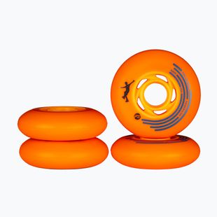 Kolečka na inline brusle Powerslide King of Slides 4 pcs 76 mm/90A orange/orange