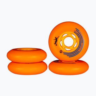 Kolečka na inline brusle Powerslide King of Slides 4 pcs. 80 mm/90A orange/orange