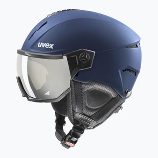 Lyžařská helma UVEX Instinct Visor navy matt/mirror silver/smoke