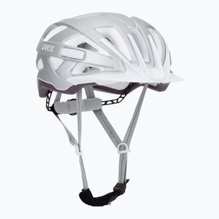 Cyklistická přilba UVEX City Active silver/plum matt