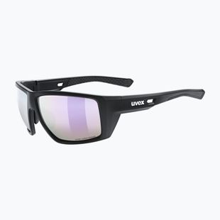 Sluneční brýle UVEX Mtn Venture CV black matt/mirror pink