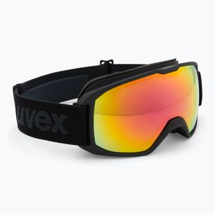 Lyžařské brýle  UVEX Xcitd V black matt/mirror rainbow clear