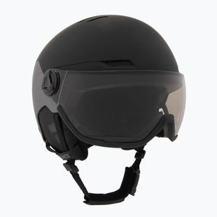 Lyžařská helma UVEX Wanted Visor Pro V black/silver matt