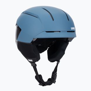 Lyžařská helma UVEX Levitate MIPS stone blue/black matt